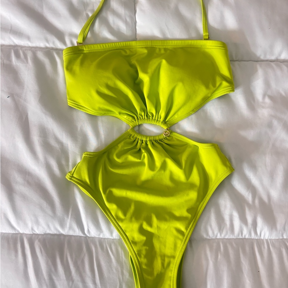MICHAEL Michael Kors Bright Neon Swimsuit